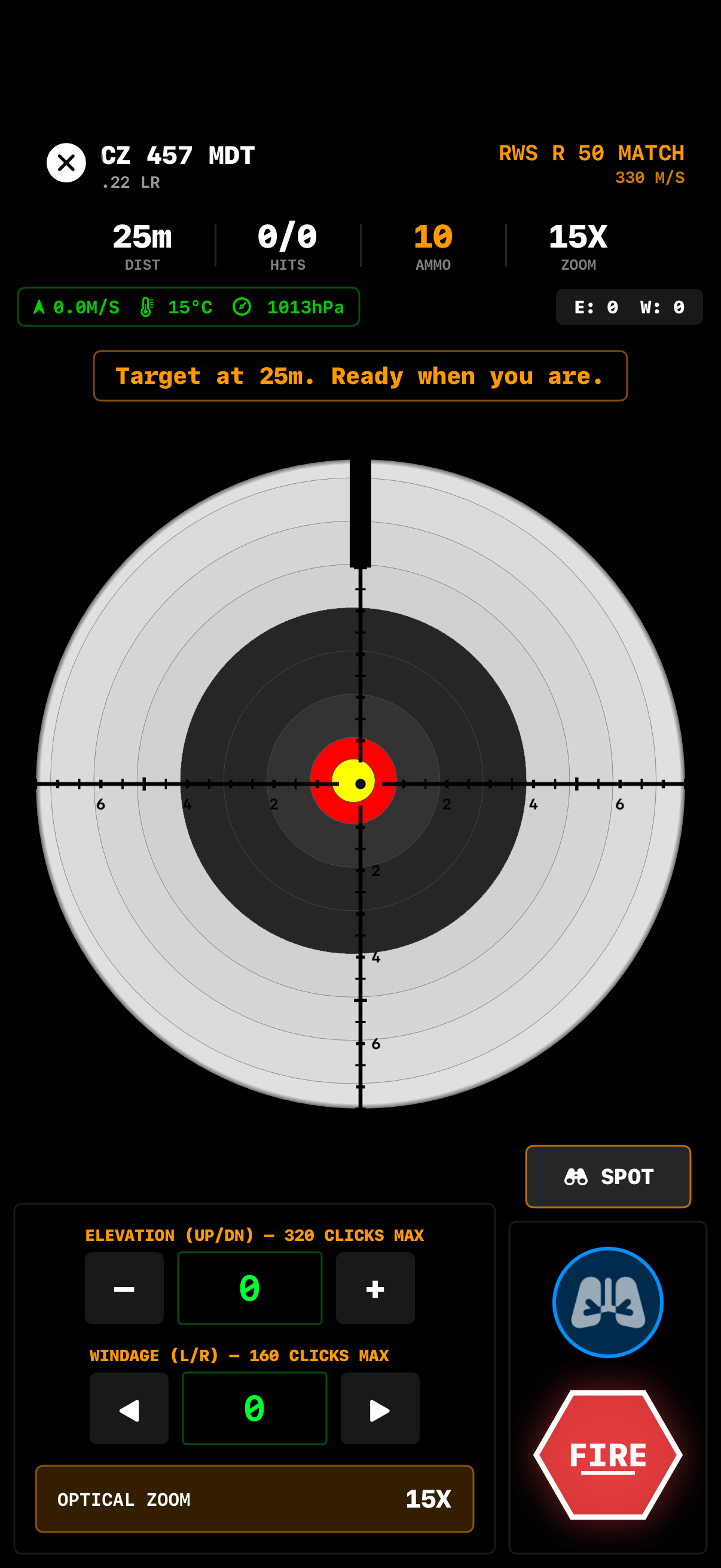 Scope view - gameplay