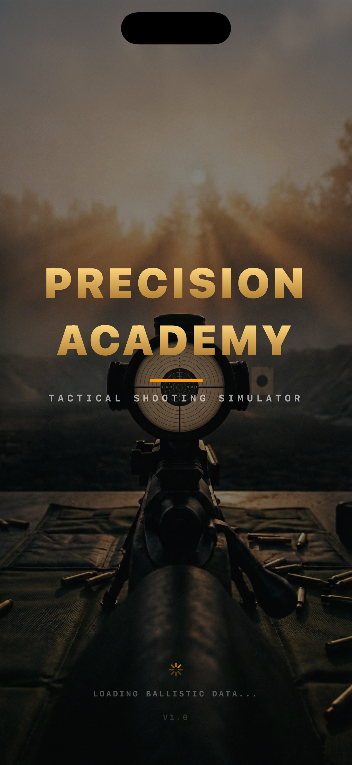 Precision Academy splash screen